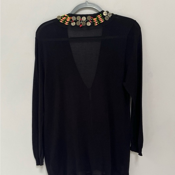 Nanette Lepore Beaded Cardigan Large - Picture 5 of 7